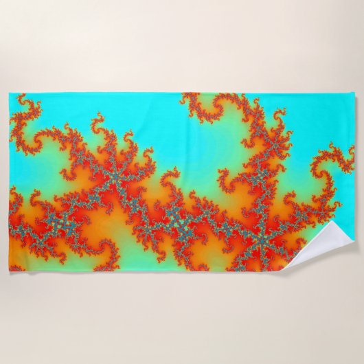 Serviette De Plage Dragon Tail Fractal (Devant)