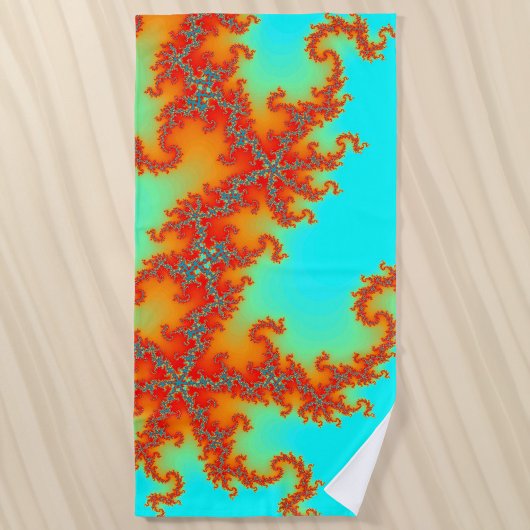Serviette De Plage Dragon Tail Fractal