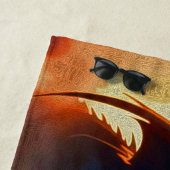 Serviette De Plage Dragon vs Pegasus - Fantasy Art (En situation)