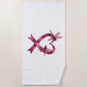 Serviette De Plage Dragonflies cardiaques Hommes Femmes Enfant (Devant)