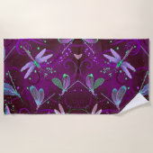 Serviette De Plage Dragonflies de Purple Dreams (Devant)