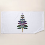 Serviette De Plage Dragonfly Christmas Tree Chemise Insect Lover Xmas<br><div class="desc">Dragonfly Christmas Tree Chemise Insect Lover Xmas C</div>