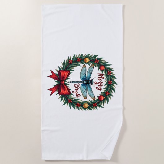Serviette De Plage Dragonfly Wreath (Devant)