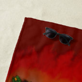 Serviette De Plage Dragons - Joyeux Halloween ! Aujourd'hui je vais c (En situation)