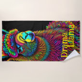 Serviette De Plage Drama Llama Beach Towel (Devant)
