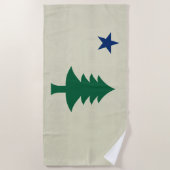 Serviette De Plage Drapeau 1901 du Maine (Devant)