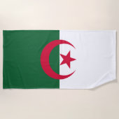 Serviette De Plage Drapeau Algérie (Devant)