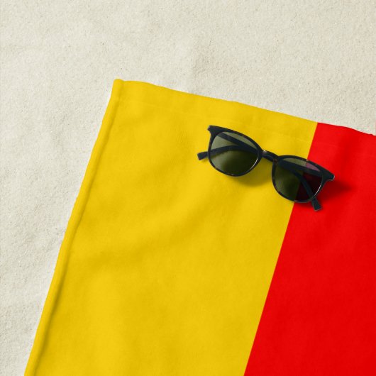 Serviette De Plage Drapeau allemand (En situation)