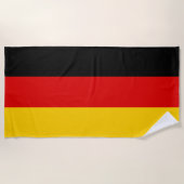 Serviette De Plage Drapeau allemand (Devant)