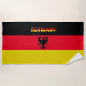 Serviette De Plage Drapeau allemand (Devant)