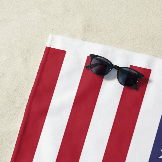 Serviette De Plage Drapeau américain (En situation)