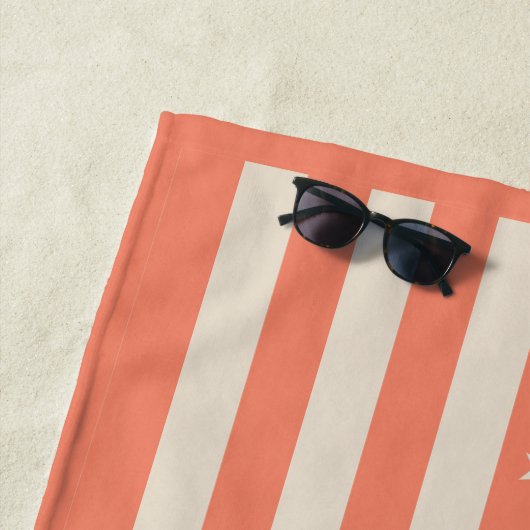 Serviette De Plage Drapeau américain (En situation)