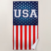 Serviette De Plage Drapeau américain (Devant)