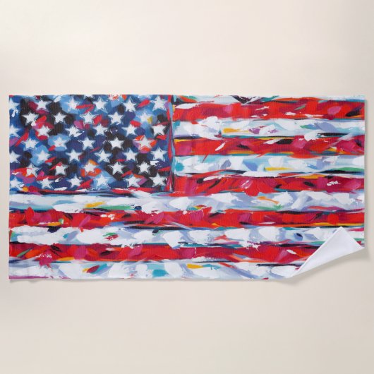 Serviette De Plage Drapeau américain (Devant)