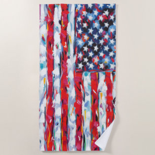 Serviette De Plage Drapeau américain