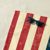 Serviette De Plage Drapeau américain (En situation)