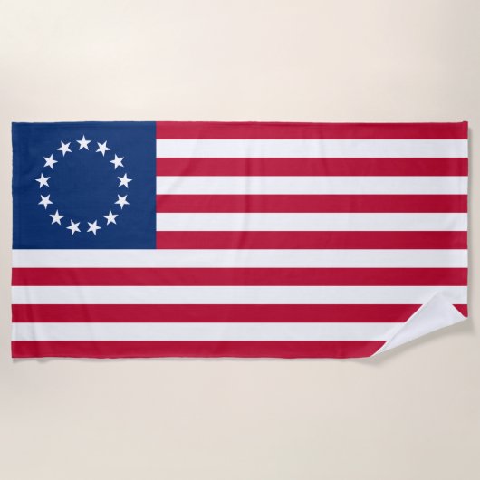 Serviette De Plage Drapeau américain Betsy Ross (Devant)