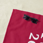 Serviette De Plage Drapeau américain Donald Trump 2024 (En situation)