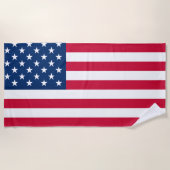 Serviette De Plage Drapeau américain - États-Unis d'Amérique - Patrio (Devant)