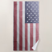 Serviette De Plage Drapeau américain Rouge Blanc Bleu Amérique Mesh g (Devant)