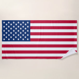 Serviette De Plage Drapeau Amérique Voyage pays américain