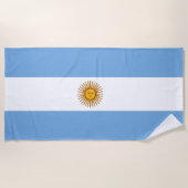 Serviette De Plage Drapeau argentin Beach Towel (Devant)