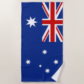 Serviette De Plage Drapeau australien (Devant)