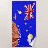 Serviette De Plage Drapeau australien (Devant)