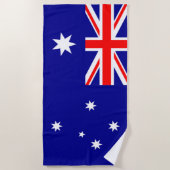 Serviette De Plage Drapeau australien (Devant)