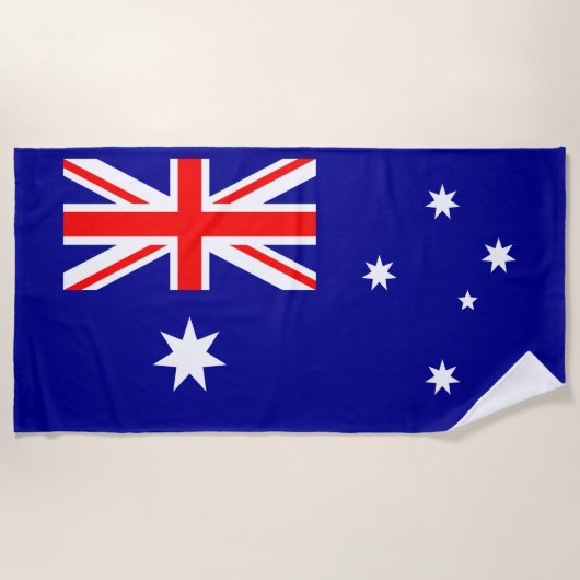 Serviette De Plage Drapeau australien patriotique (Devant)