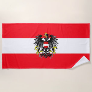 Serviette De Plage Drapeau autrichien