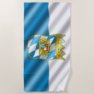 Serviette De Plage Drapeau bavarois
