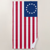Serviette De Plage Drapeau Betsy Ross (Devant)