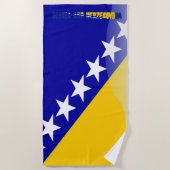Serviette De Plage Drapeau bosnien (Devant)