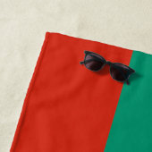 Serviette De Plage Drapeau Bulgare Patriotique (En situation)