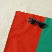 Serviette De Plage Drapeau Bulgarie tricolore (En situation)
