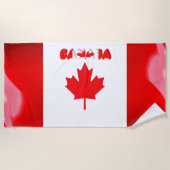 Serviette De Plage Drapeau canadien (Devant)