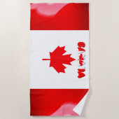 Serviette De Plage Drapeau canadien (Devant)