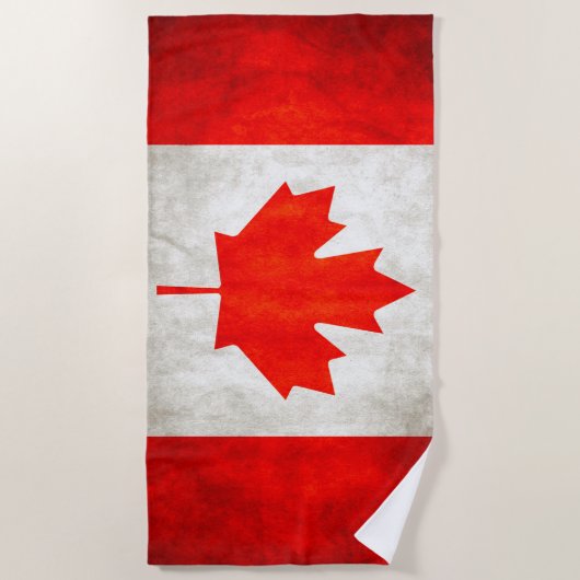 Serviette De Plage Drapeau canadien (Devant)
