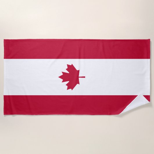 Serviette De Plage Drapeau canadien (Devant)