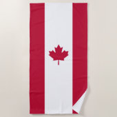 Serviette De Plage Drapeau canadien (Devant)
