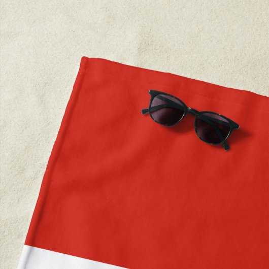 Serviette De Plage Drapeau canadien (Feuille d'érable) (Canada) (En situation)