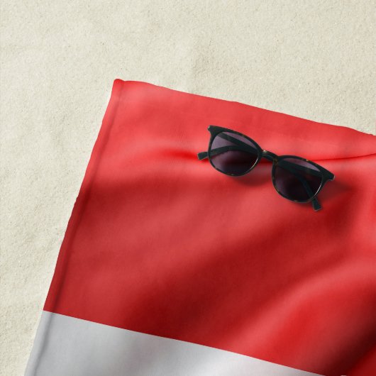 Serviette De Plage Drapeau canadien Satin Look (En situation)