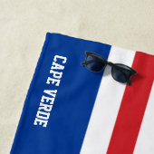 Serviette De Plage Drapeau Cap Vert Splendide Patriotique (En situation)