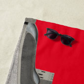 Serviette De Plage Drapeau chinois (En situation)