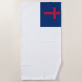Serviette De Plage Drapeau chrétien Beach Towel (Devant)