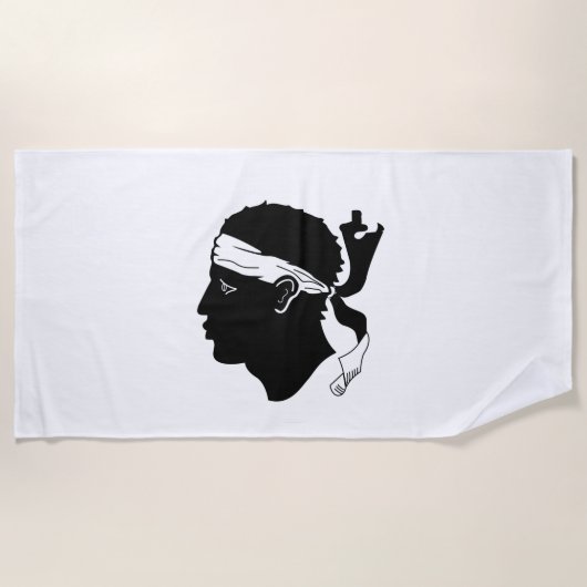 Serviette De Plage Drapeau corse Beach Towel (Devant)