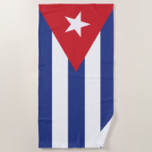 Serviette De Plage Drapeau Cuba (Devant)