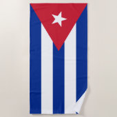 Serviette De Plage Drapeau Cuba (Devant)