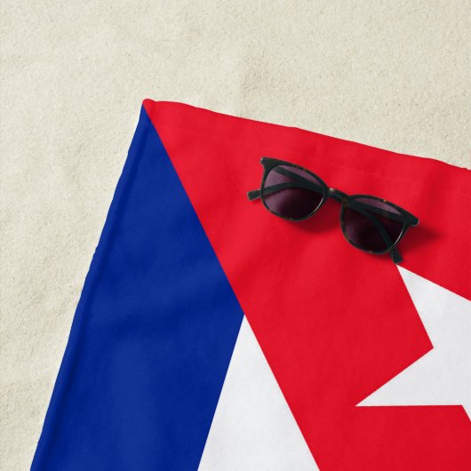 Serviette De Plage Drapeau Cuba (En situation)